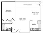 1BR/1BA