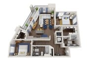 2C floor plan NoDa Wandry