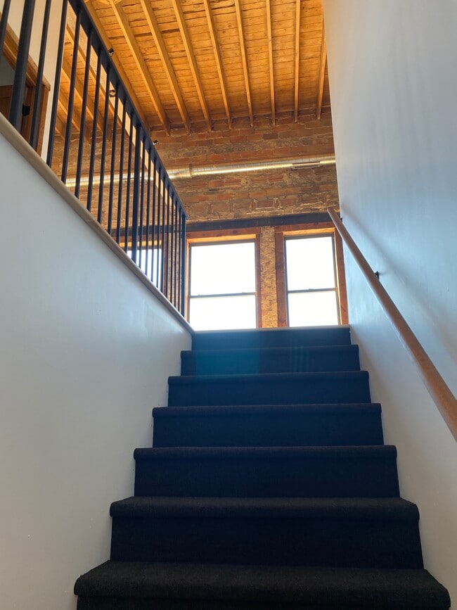 Private stairs to 3A - 403 Main St Unit 3A