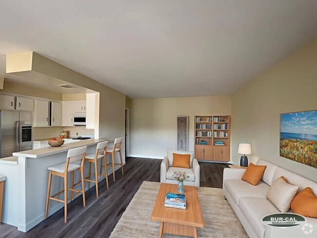 Living, Virtually Staged (Furniture Not Included) - 268 Santa Anita Ave Rental