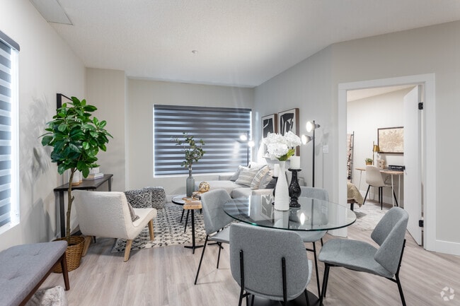 2BR, 1BA - 812SF - Living Room - The Churchill Apartments