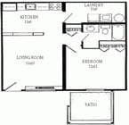1BR/1BA