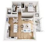 Floor Plan 1F | Seasons at Spring Street | Apartments in Mount Pleasant, WI