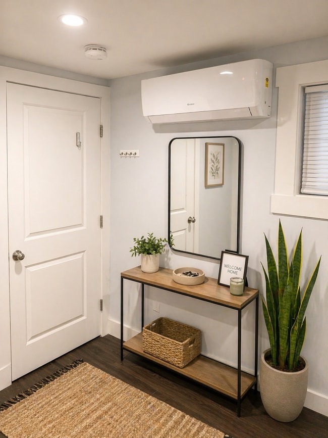 Private entrance with smart entry and split-unit heating and cooling - 1925 Ryder St