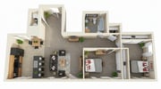 2 BR | 2 BA