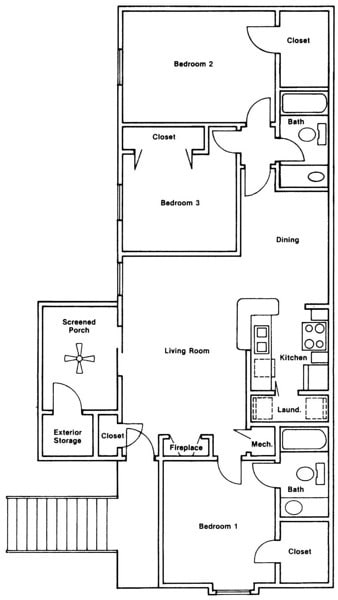 3BR/2BA - 3 Bedroom 2 Bath