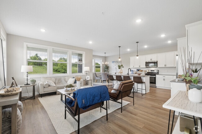 4BR, 3.5BA - 2896SF - Living Room and Kitchen