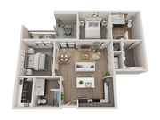 B2HC | 2x2 | 1055 sq ft