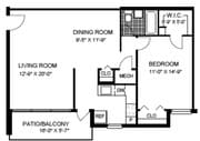 1BR/1BA