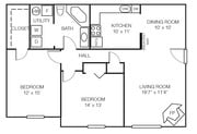 2BR/1BA