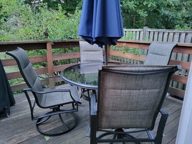 Back Deck of Town Huse - 162 Stone Ridge Rd