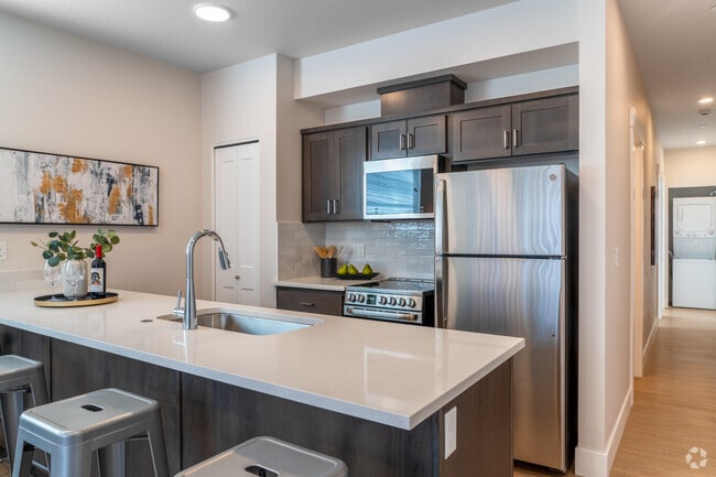 2BR, 1BA, - 675SF - Kitchen - 107th Apartments