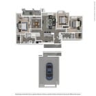 Walnut Hill Las Colinas- Plano de planta C1