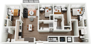 Signature on Grand D2 4 Bedroom Floor Plan