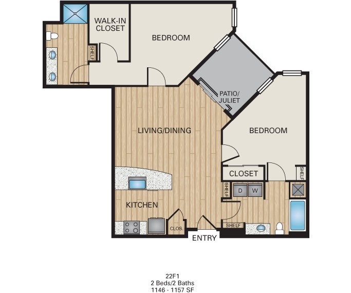 Floor Plan - 22F1 and 22F2
