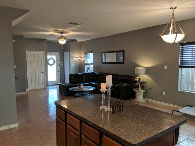 Open concept to living room - 826 N Beckley Ave