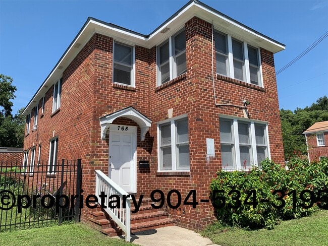 Front of historic duplex