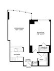 One Bedroom One Bath (664 SF)