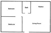 2BR/1BA