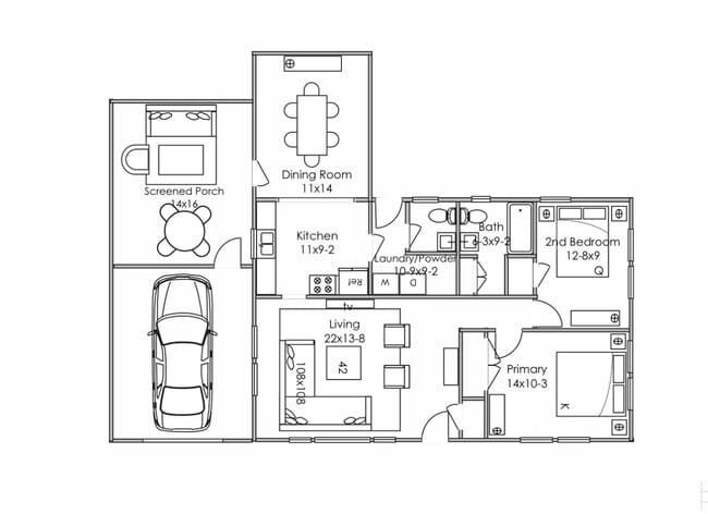 floor plan - 2244 Scott Rd