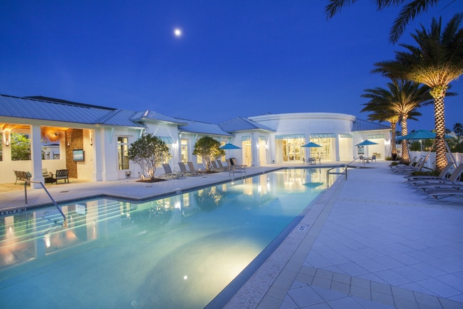 Pool Area at Night
