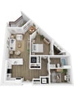 Ando floor plan The Brinkley at the Edge