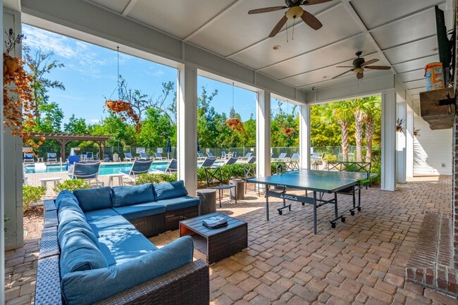 outdoor entertainment area