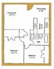 2BR/1BA