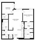 B3-2X2 floor plan Vista Fairfax Corner