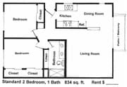 2BR/1BA