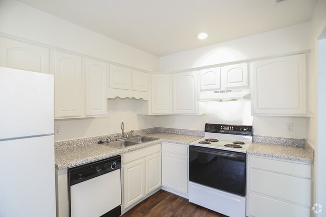 Kitchen area with appliances