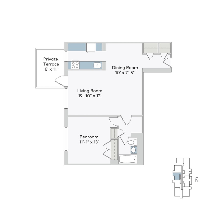 Floor Plan - dor-1bTA