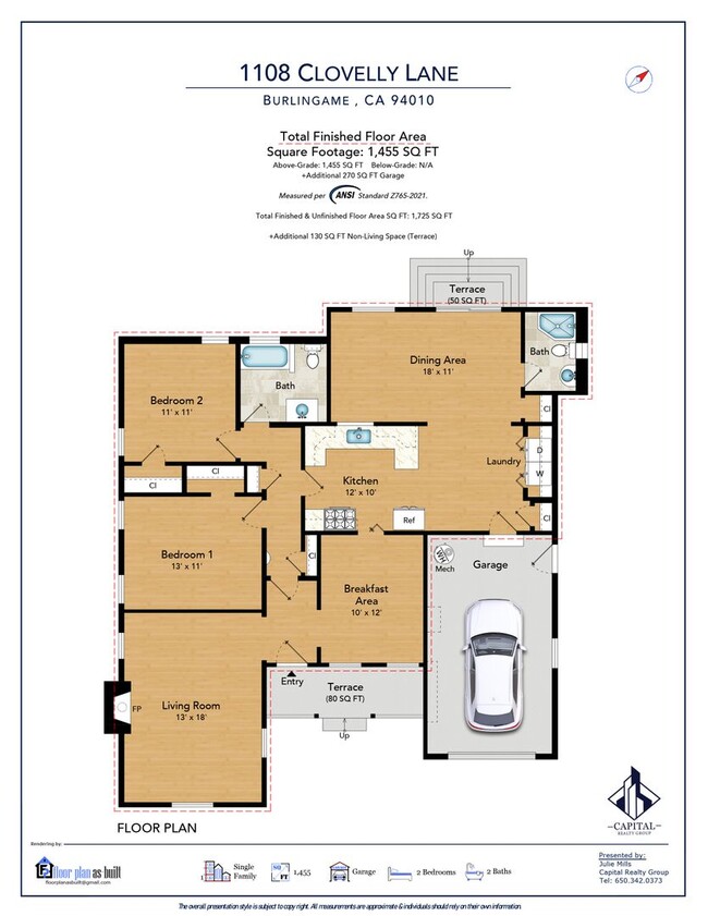 Photo - Burlingame Charming 2 Br 2ba Home Open Saturday 12-1pm