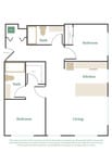 2 Bed, 2 Bath - Apt G