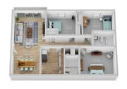 3 Bedroom : 2 Bathroom