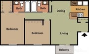 2BR/2BA