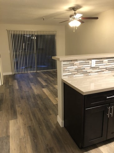 remodeled unit/kitchen/living