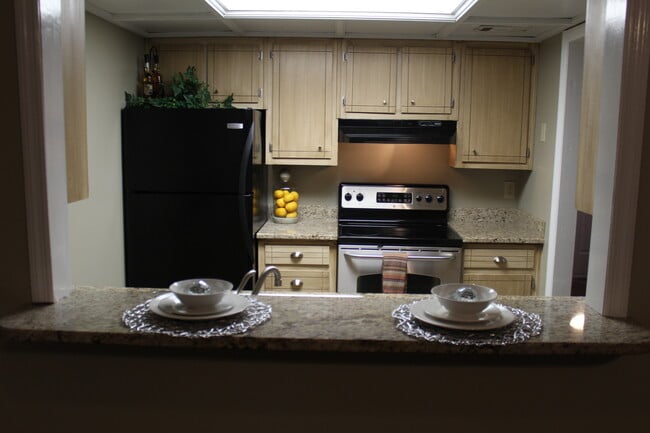 Cozy two bar stools counter top. - 3730 Old Flowery Branch Road Unit 2G