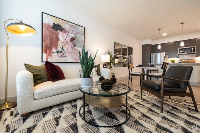 1BR/1BA, 736SF - Living Room - The Madison at City Place
