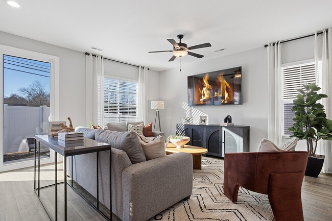 Bright Living Rooms with Ceiling Fan
