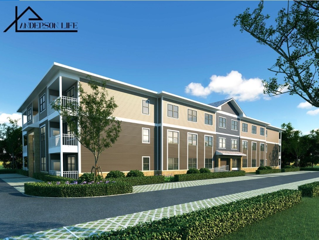 Representación artística del edificio - The Spot at Anderson