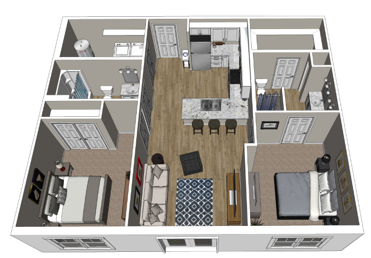 Floor Plan - 2 Bedroom