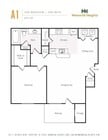 A1 Floorplan, One Bedroom One Bath