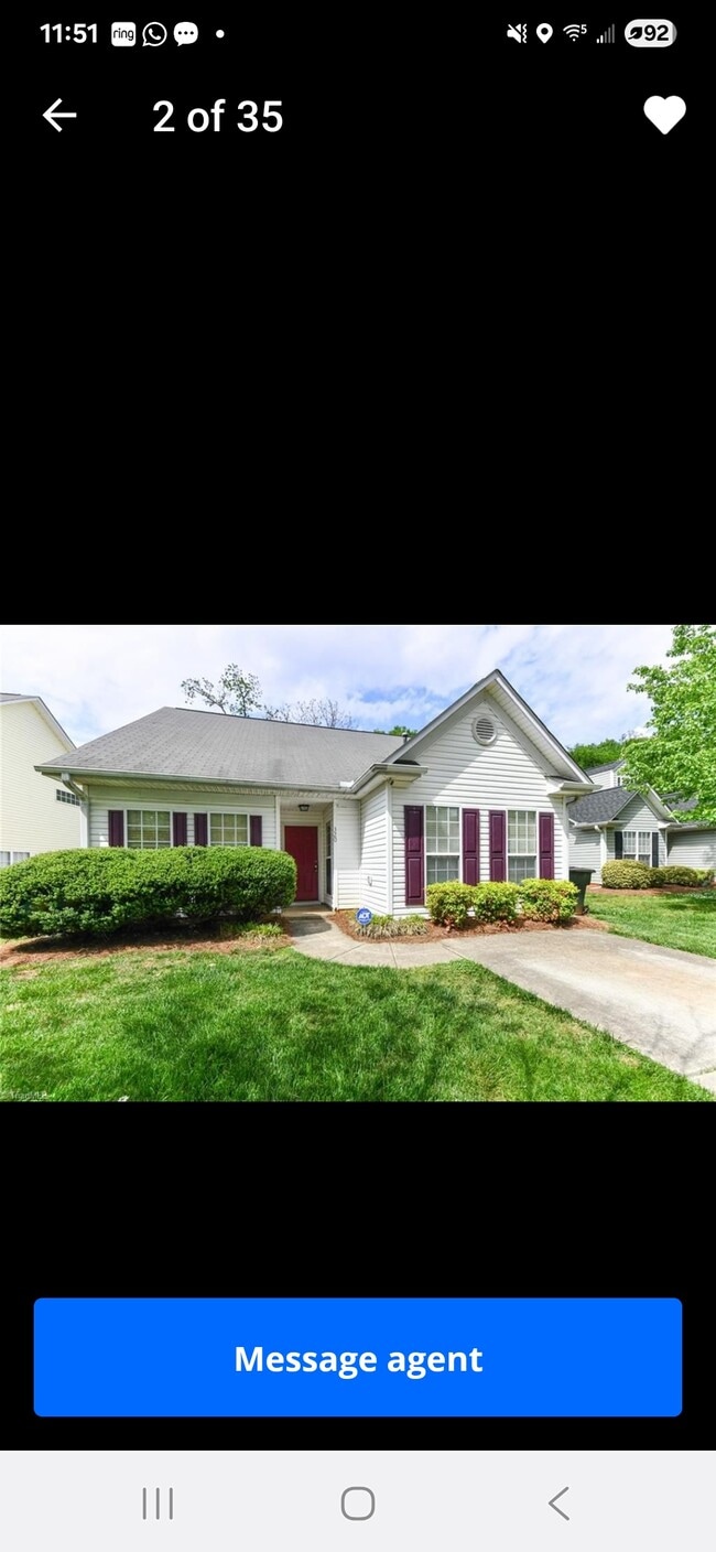 Front entrance with parking lot. - 320 Apple Ridge Rd House