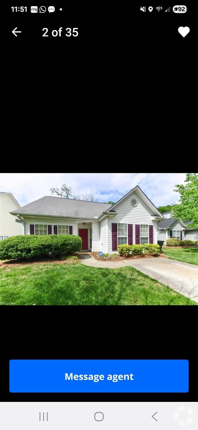 Front entrance with parking lot. - 320 Apple Ridge Rd Rental