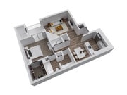 1 Bedroom 1 Bathroom Floor Plan