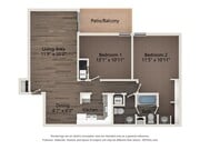 2 Bedroom, 1.5 Bathrooms