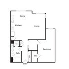 A12 | 1 bed 1 bath | 878 sq. ft.