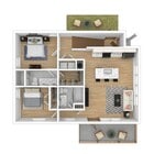 2 bedroom stacked upper