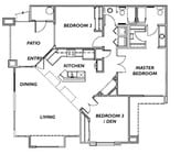 3BR/2BA